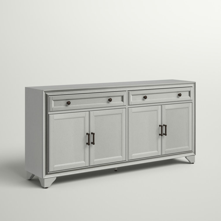 Tara Distressed Gray 61'' MDF Wood Sideboard