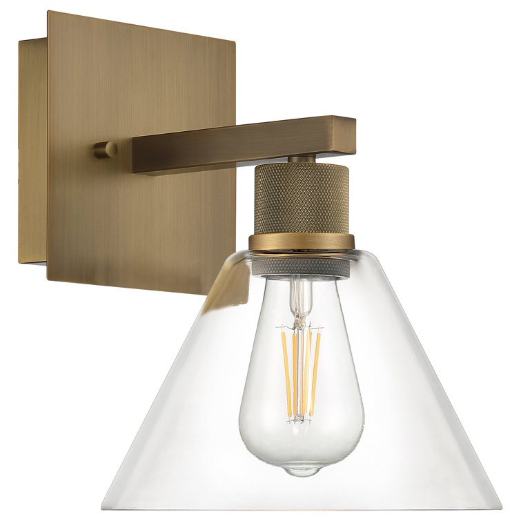 Martini Charm Antique Brushed Brass Dimmable Wall Sconce