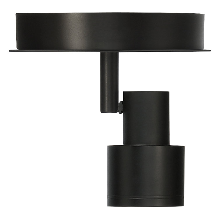 Lincoln Adjustable LED Flush Mount in Matte Black