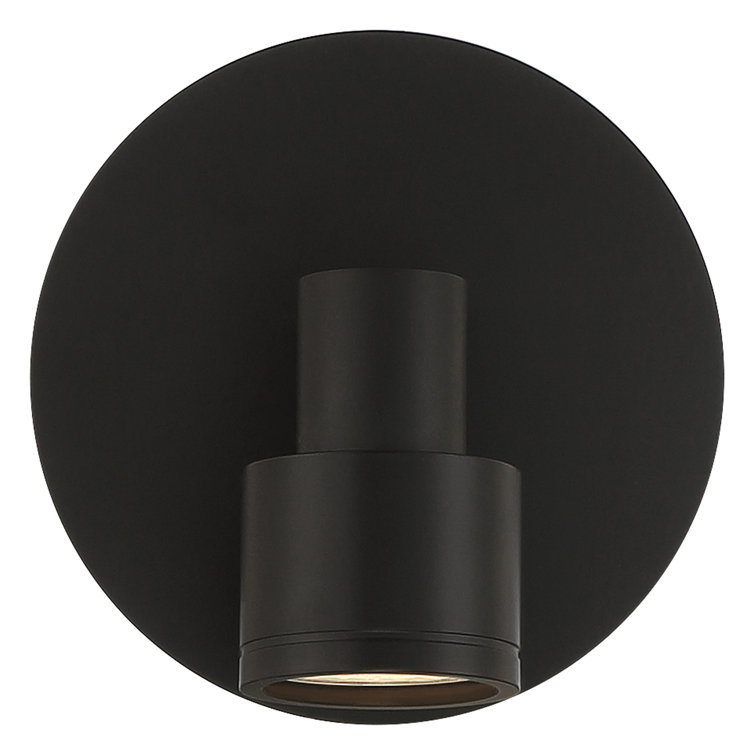 Lincoln Adjustable LED Flush Mount in Matte Black