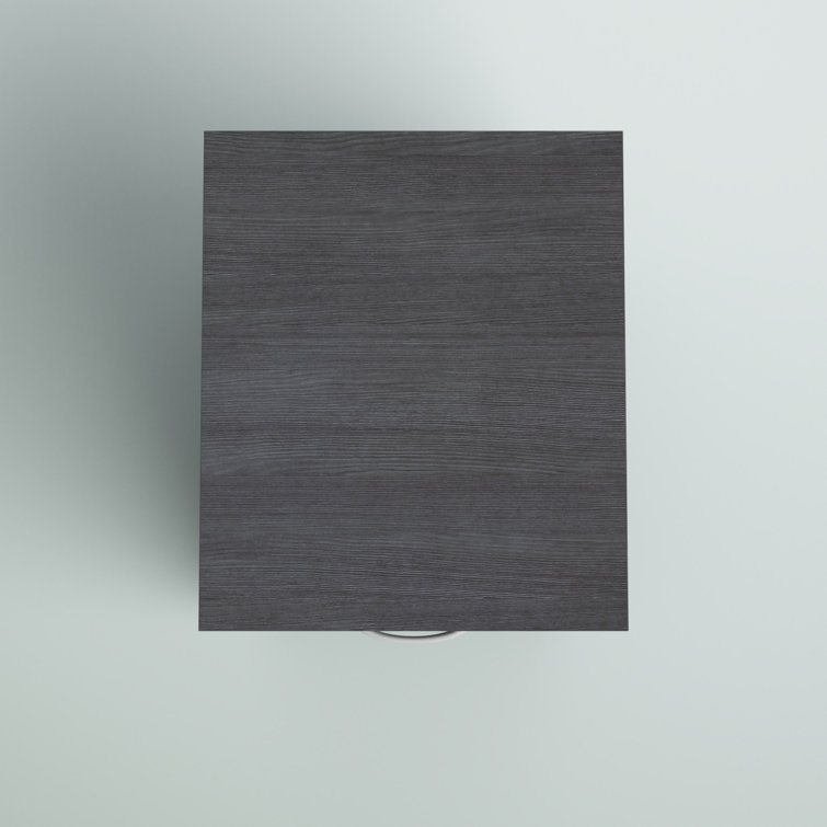 Charcoal Laminate Lockable 4-Drawer Mobile Pedestal