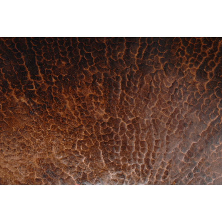 13" Hammered Copper Vessel Sink in Oil Rubbed Bronze