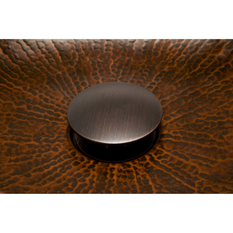 Oil Rubbed Bronze Brass Non-Overflow Bathroom Sink Drain