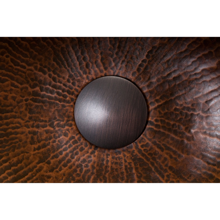 Oil Rubbed Bronze Brass Non-Overflow Bathroom Sink Drain