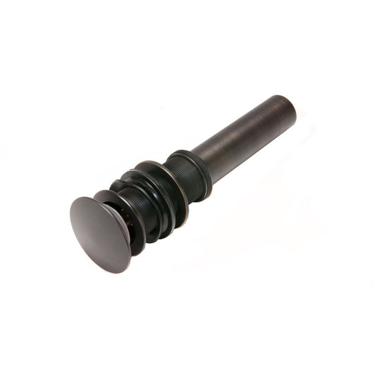 Oil Rubbed Bronze Brass Non-Overflow Bathroom Sink Drain
