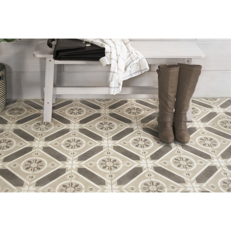 Enchante 8" x 8" Matte Multicolor Porcelain Decorative Tile