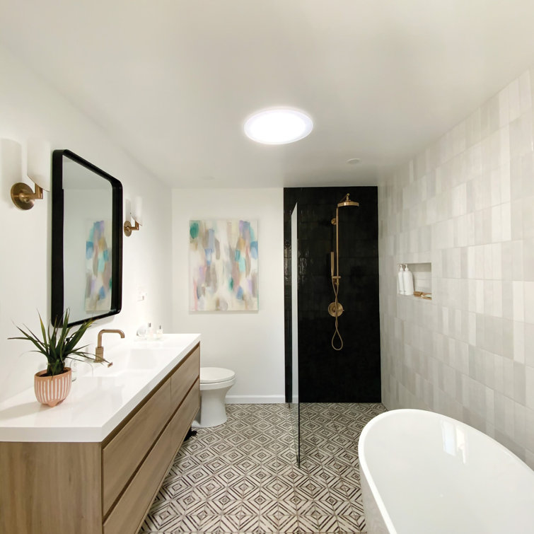 Vivace 4'' x 4'' Porcelain Water Resistant Bathroom Wall Tile