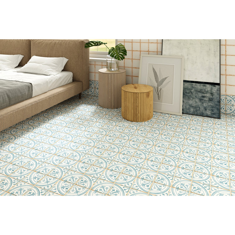 Casablanca 5" x 5" White Matte Ceramic Tile