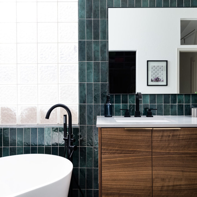 Cloe Green 2.5" x 8" Glossy Ceramic Wall Tile