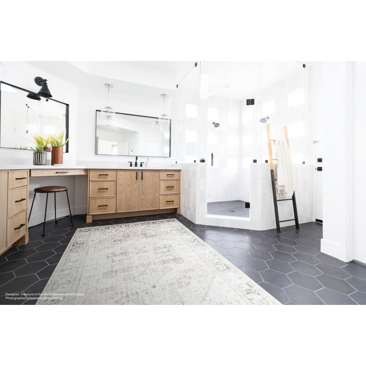Silver Sage Porcelain Mosaic Bathroom Shower Tile