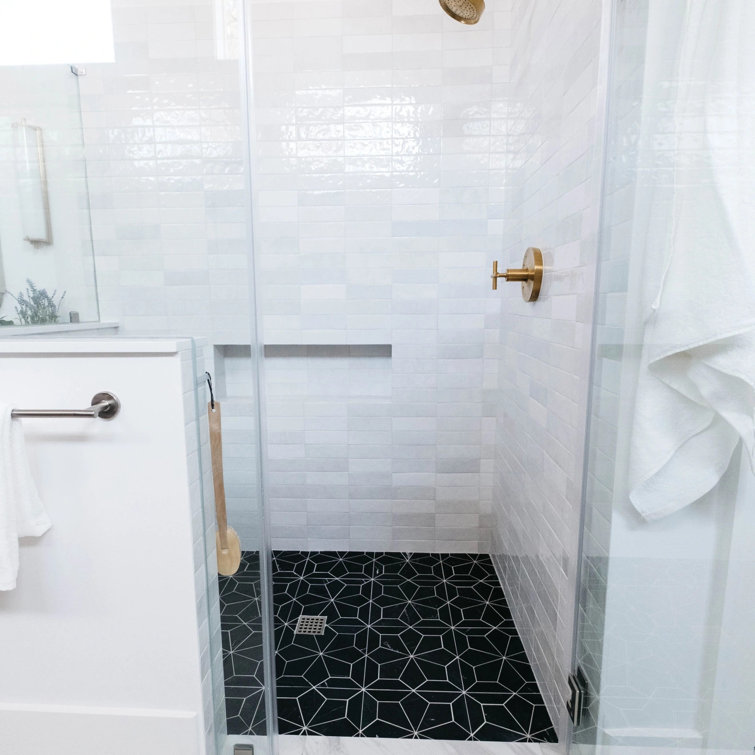 Cloe 2.5" x 8" White Ceramic Wall Tile