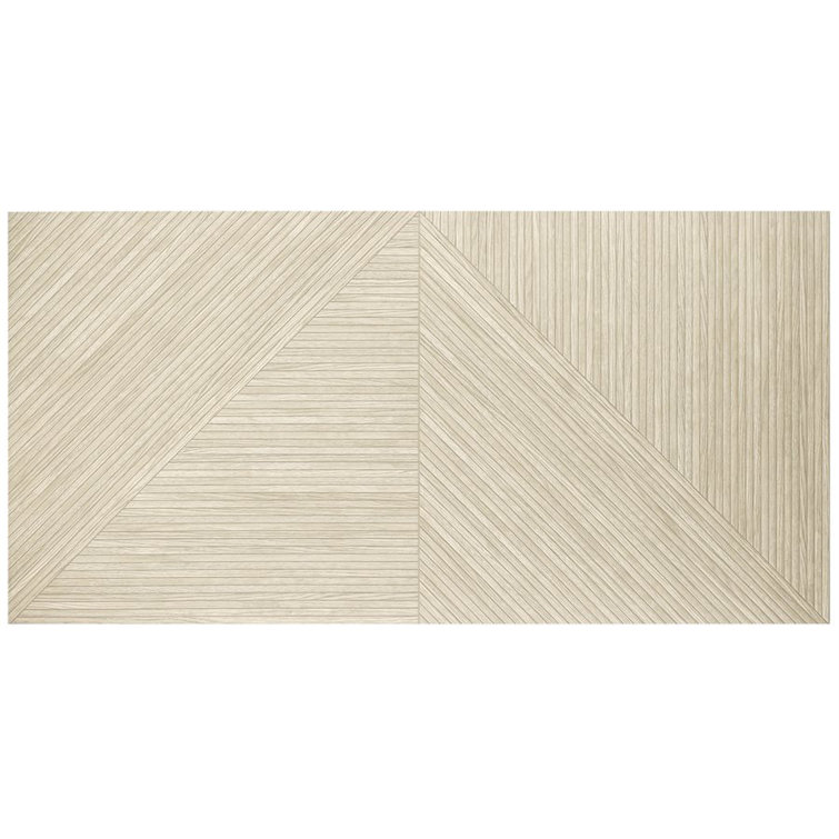 Large Matte Oak Porcelain Wood Look Wall Tile