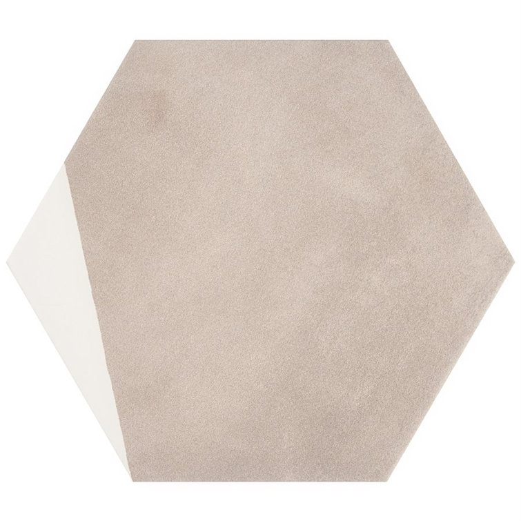GeoHex Burst 8" Hexagon Matte Porcelain Floor and Wall Tile