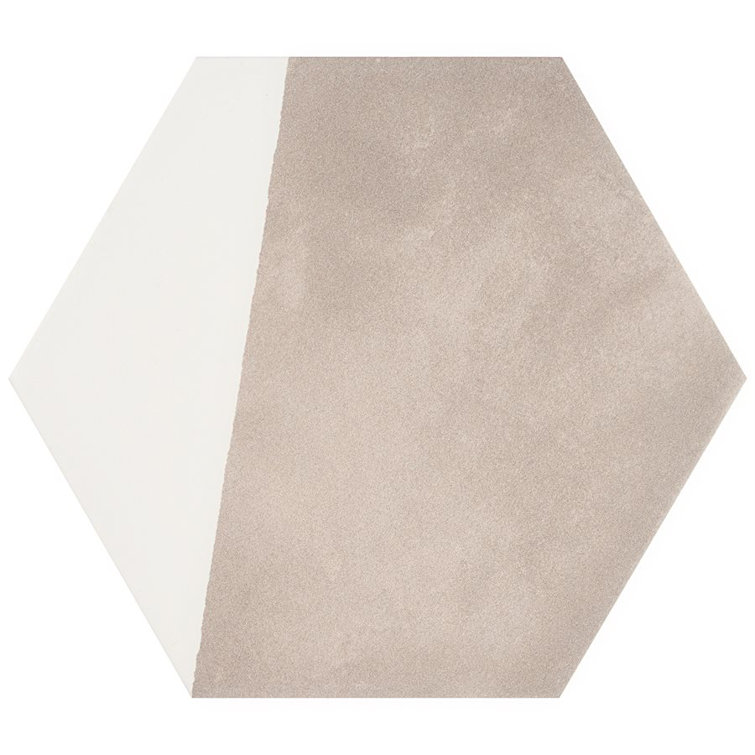 GeoHex Burst 8" Hexagon Matte Porcelain Floor and Wall Tile