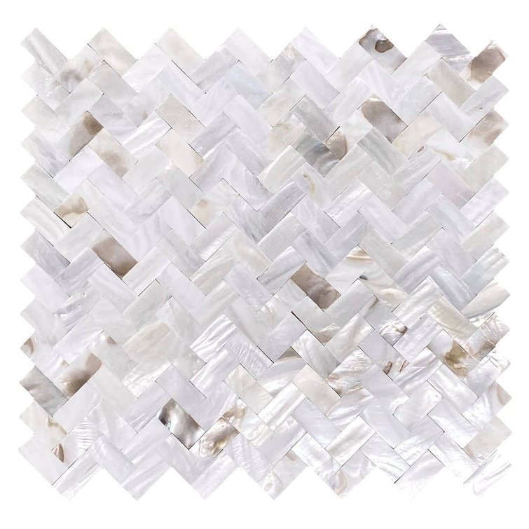 Mother of Pearl Oyster White Square Wall Tile