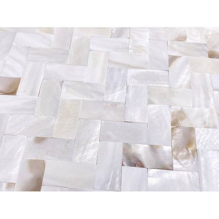 Mother of Pearl Oyster White Square Wall Tile