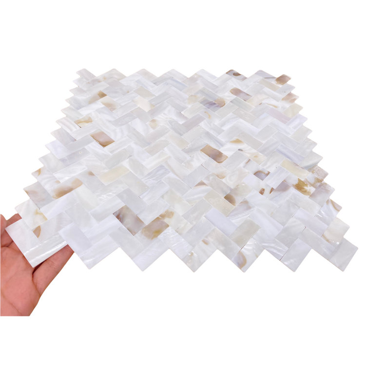 Mother of Pearl Oyster White Square Wall Tile