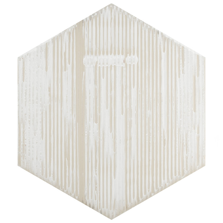 Natura Hex Nero 14" x 16.25" Porcelain Wood Look Tile