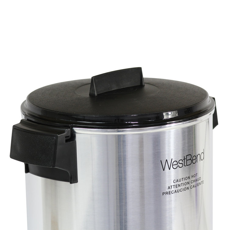 Polished Aluminum 30-Cup Freestanding Coffee Urn
