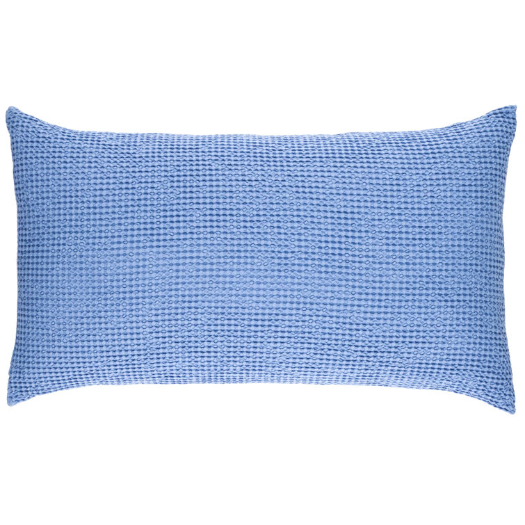 King Size French Blue Cotton Embroidered Sham