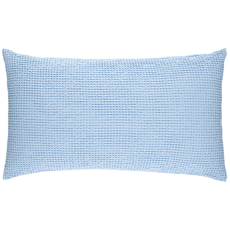 King Size French Blue Cotton Embroidered Sham