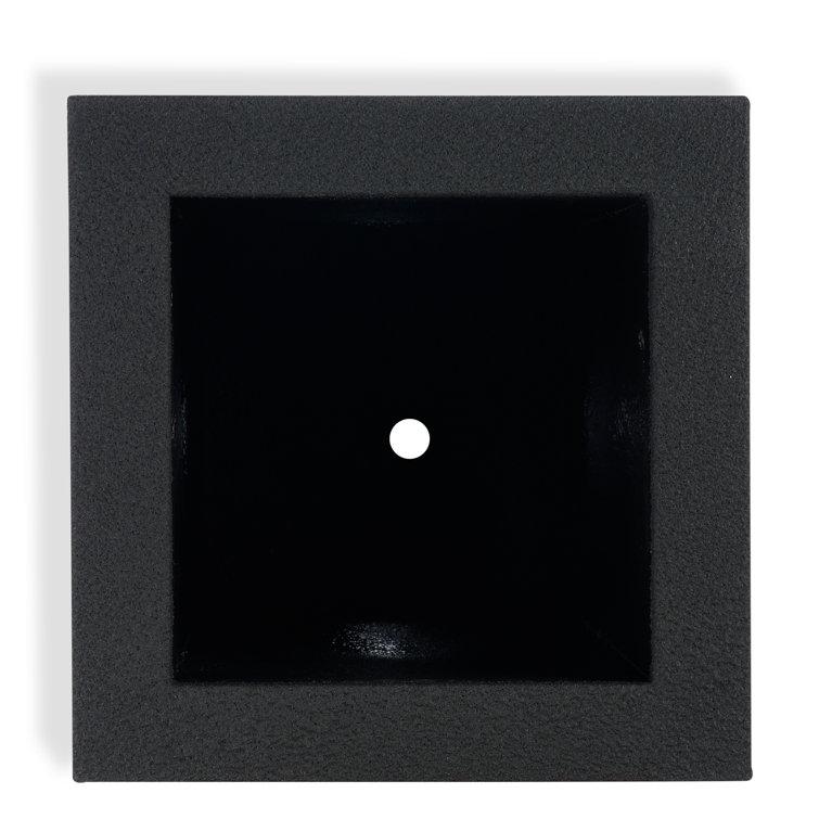 Black Tall Rectangular Weather Resistant Planter