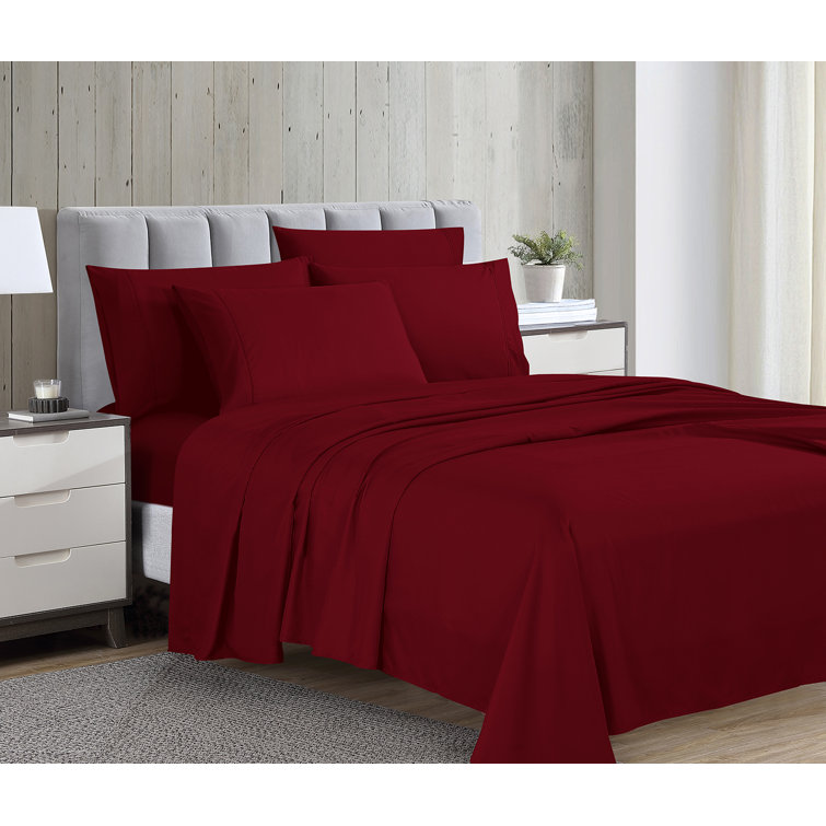 Queen White Ultra-Soft Cotton Microfiber Sheet Set