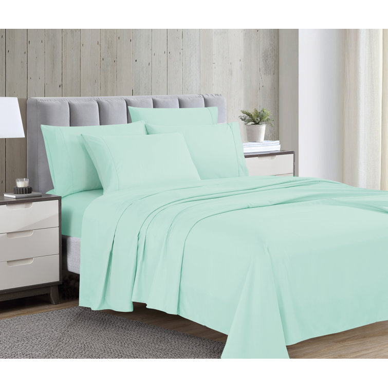 Queen White Ultra-Soft Cotton Microfiber Sheet Set