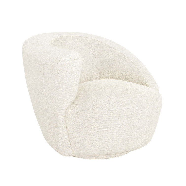 Carlisle Azure Swivel Armchair with Foam Acrylic Finish