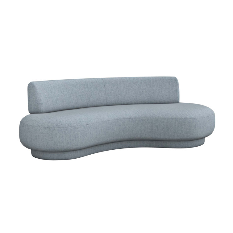 Marsh Elegance 96" Wood Frame Sofa with Plush Polyester Cushions