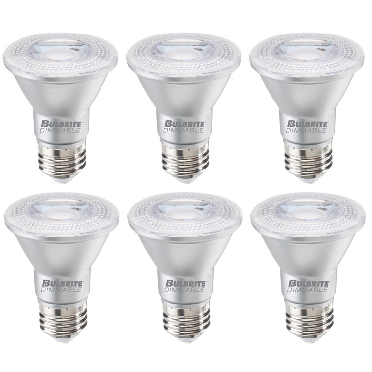 Energy Star Dimmable White LED Flood Light Bulbs, Pack of 6