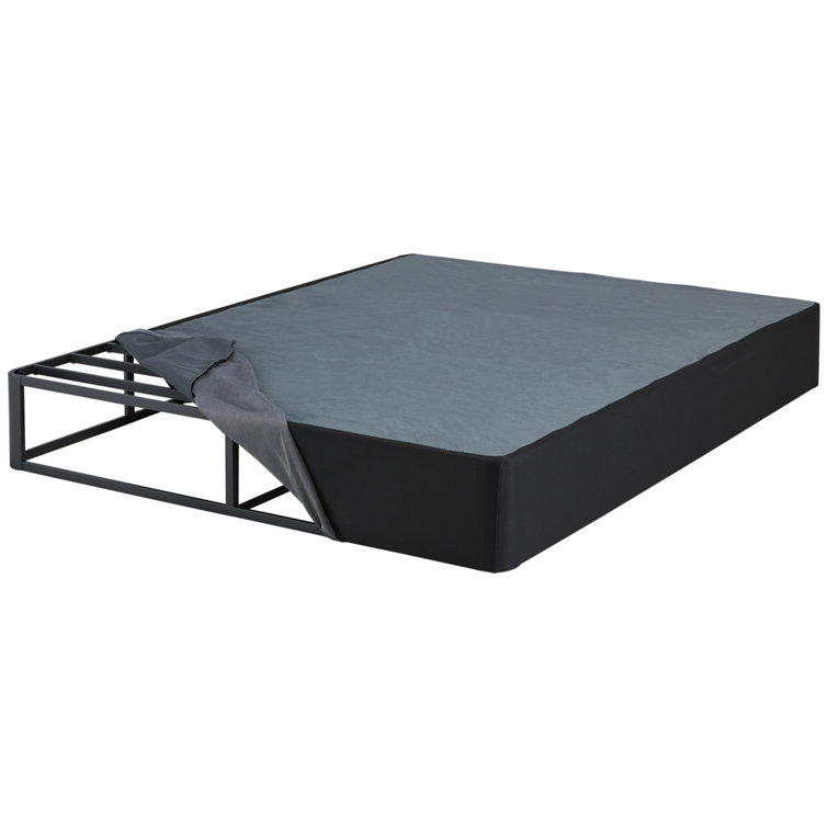 Full Size Black Metal High Profile Box Spring