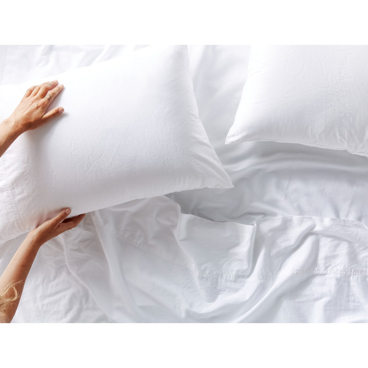 Twin Alpine White Organic Cotton Bedding Set