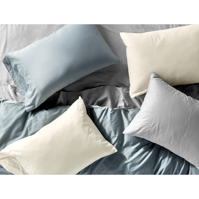 Twin Alpine White Organic Cotton Bedding Set