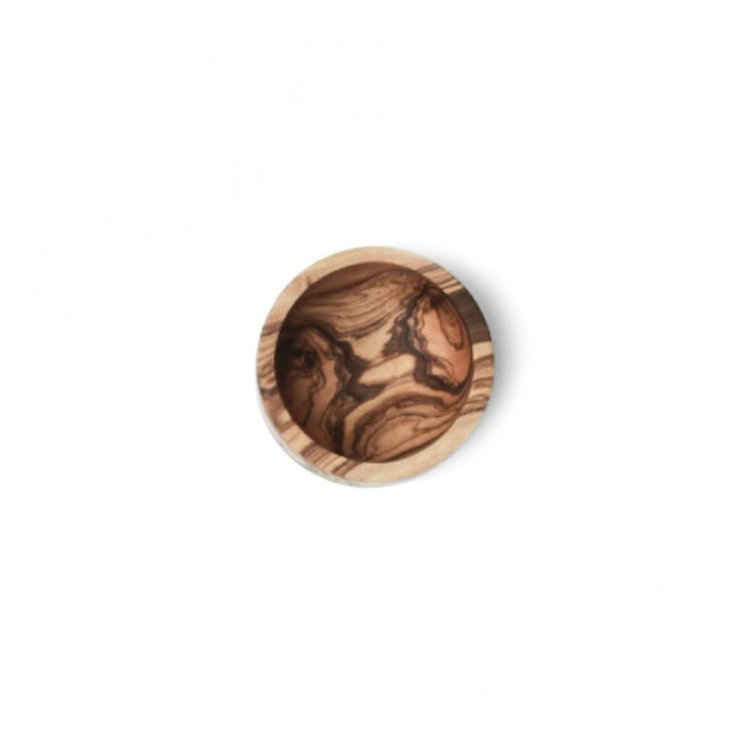 Handcrafted Olive Wood Round Soup Bowl