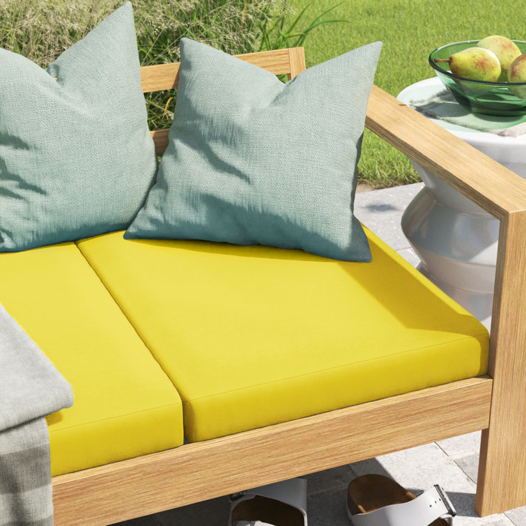 Pool Blue Polyester Adirondack Chair Cushion