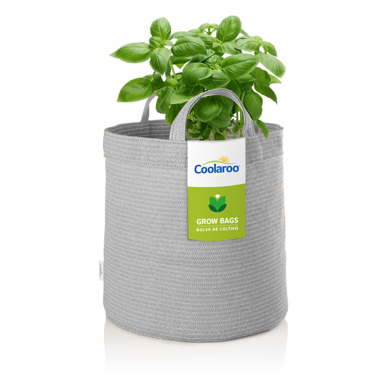Steel Gray 5 Gallon Fabric Grow Bag with Handles