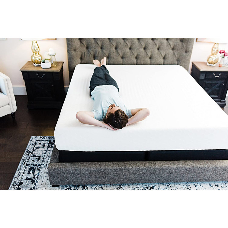 Contemporary White King Innerspring Adjustable Mattress
