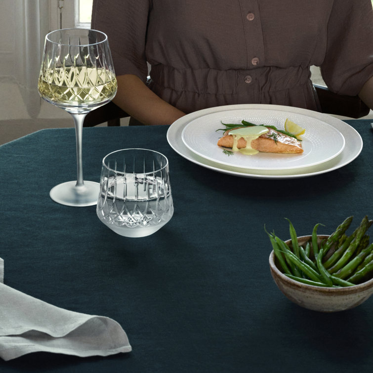 Waterford Lismore Arcus Crystal Wine Glass Set, 14 oz, Clear