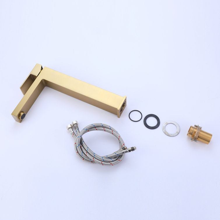 Brushed Gold Single Handle Vessel Sink Bathroom Faucet