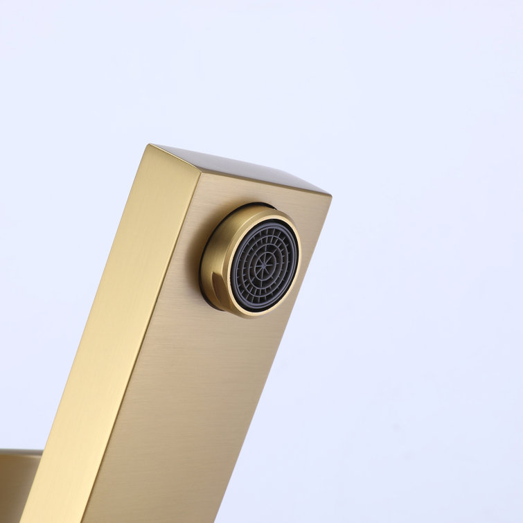 Brushed Gold Single Handle Vessel Sink Bathroom Faucet