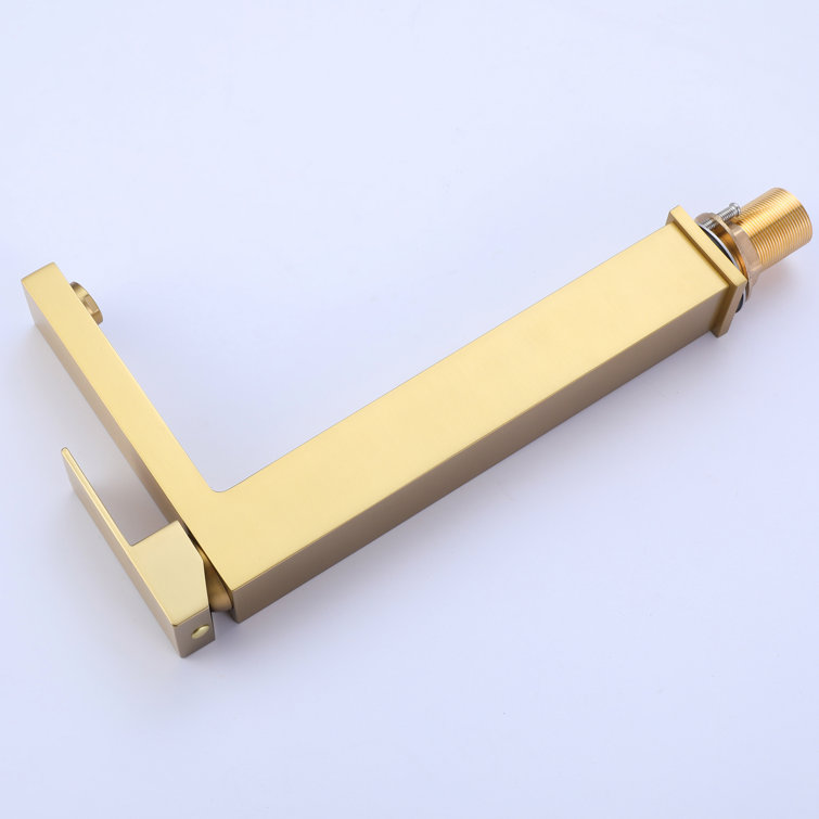 Brushed Gold Single Handle Vessel Sink Bathroom Faucet