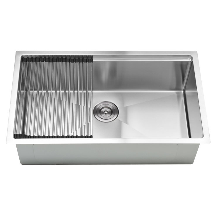 Prestige 32'' Stainless Steel Undermount Single Bowl Kitchen Sink