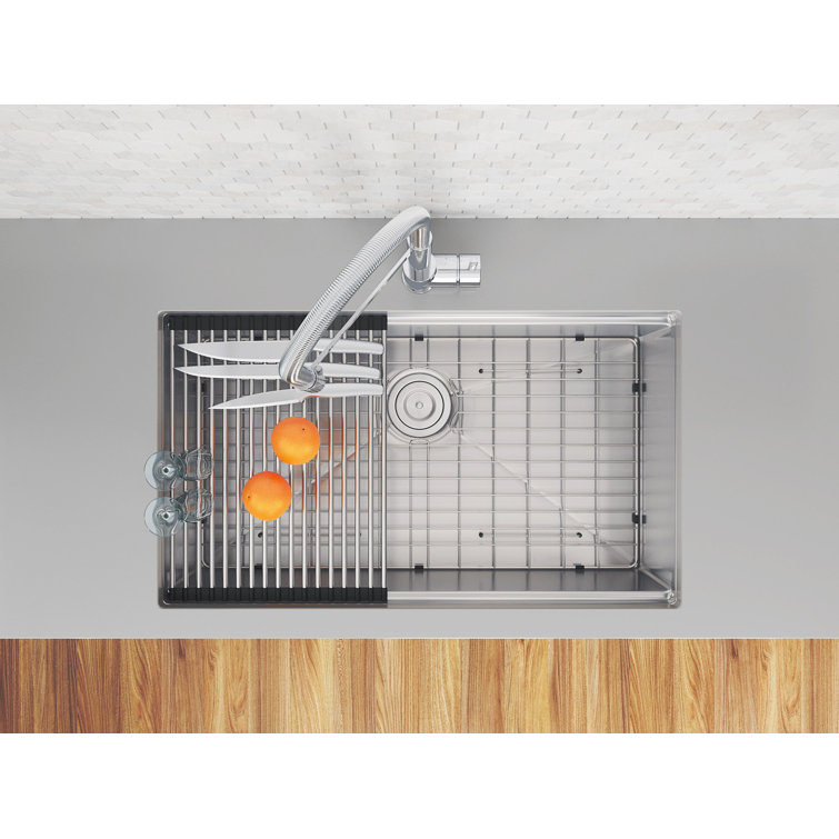 Prestige 32'' Stainless Steel Undermount Single Bowl Kitchen Sink