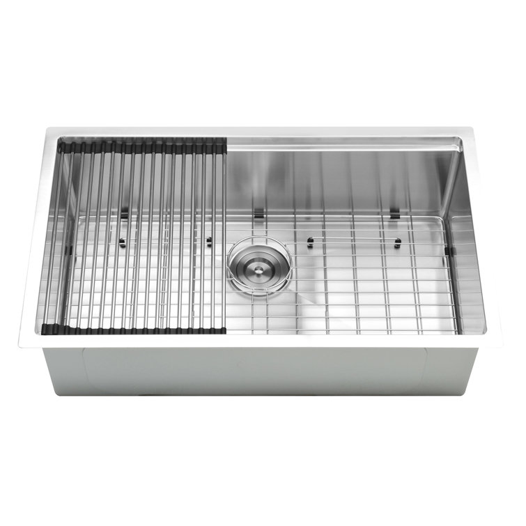Prestige 32'' Stainless Steel Undermount Single Bowl Kitchen Sink