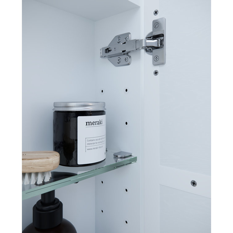 White Arch Shape Two Door Steel Medicine Cabinet