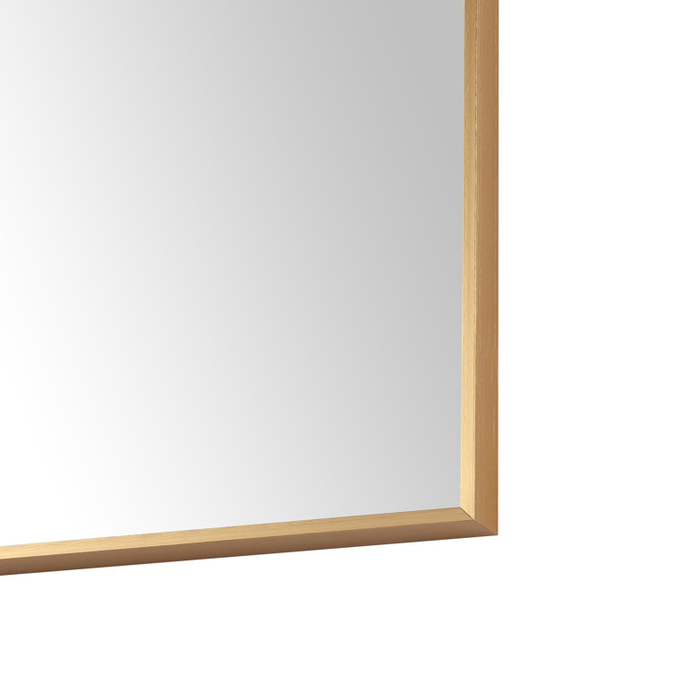 Elegant Gold Aluminum Framed 48"x36" Rectangular Vanity Mirror