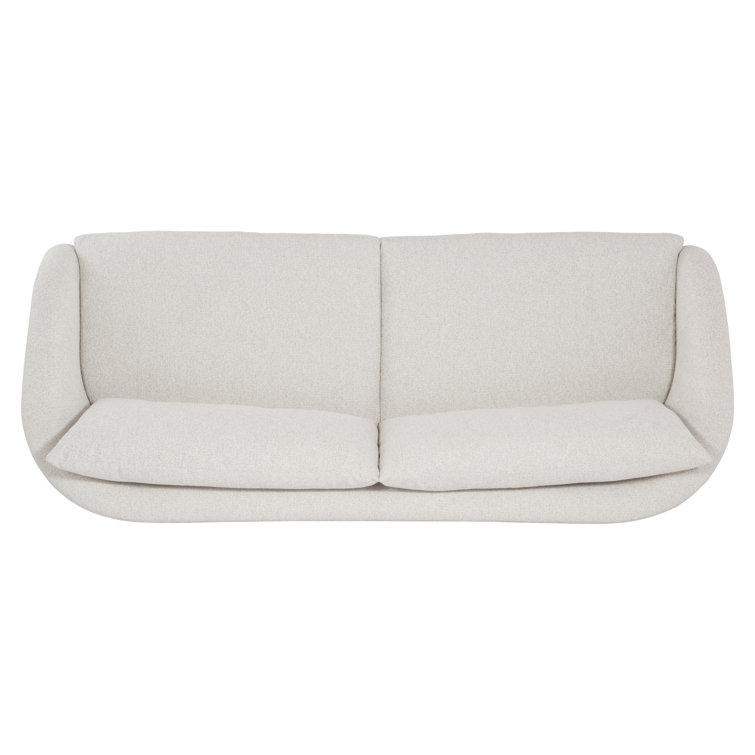 Terra 95" Cream Fabric Stationary Sofa