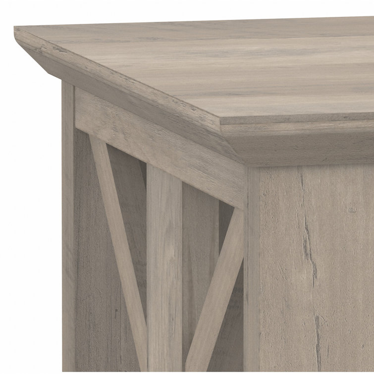 Homestead Driftwood Gray 4-Shelf Adjustable Farmhouse Bookcase