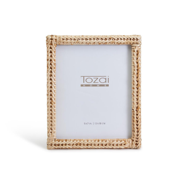 Natural Wicker 5x7 Tabletop Picture Frame